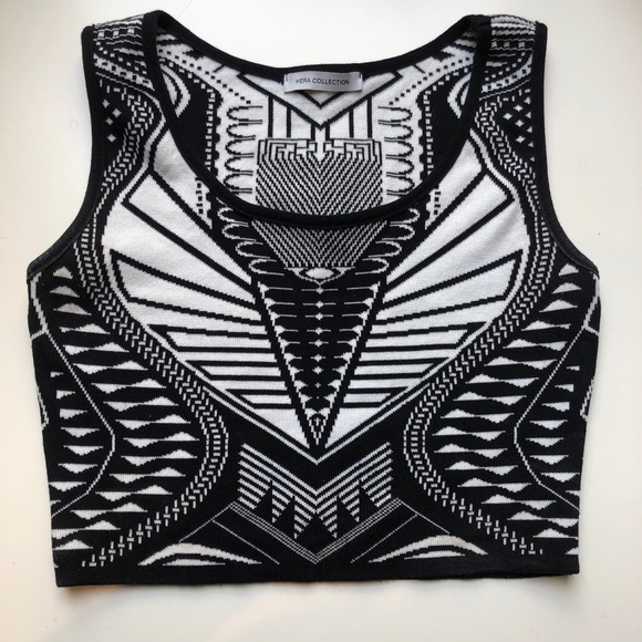 Hera Collection Tops - Tribal Print Crop Top